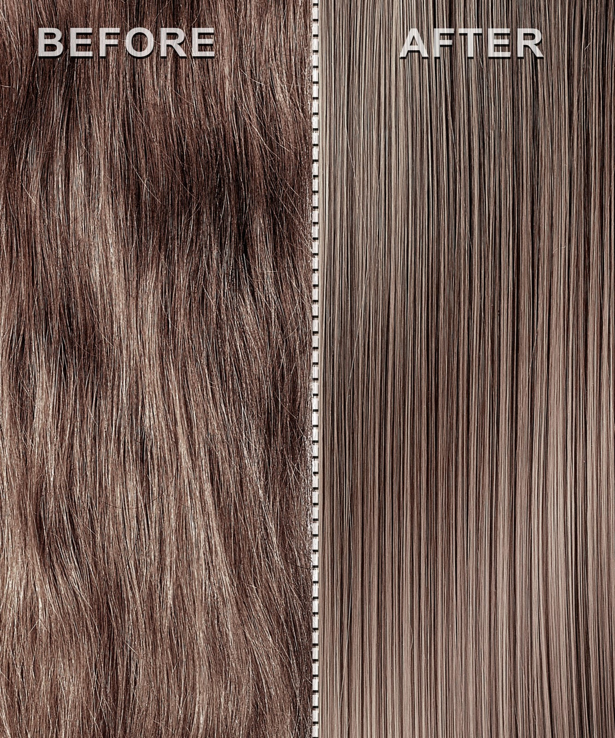 BEFORE & AFTER KERATIN HAIR TREATMENT COSMETIC FACTORY