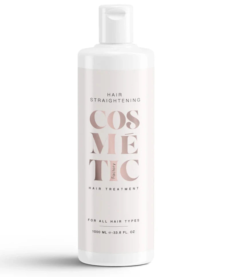 Cosmetic Factory Organic Keratin Straightening Treatment 33.8 fl. oz. – Formaldehyde-Free, For All Hair Types